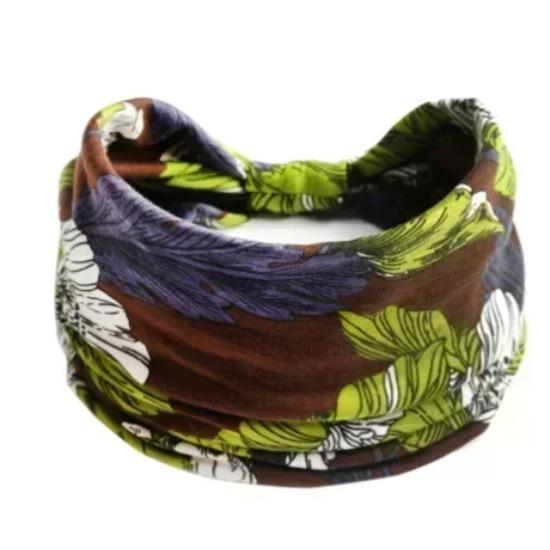 Breites Kopftuch, Stirnbänder für Frauen, elastische Bänder, Mädchen, Haar-Accessoires, Yoga, Laufen, Reisen, Druck, Turban, Verband