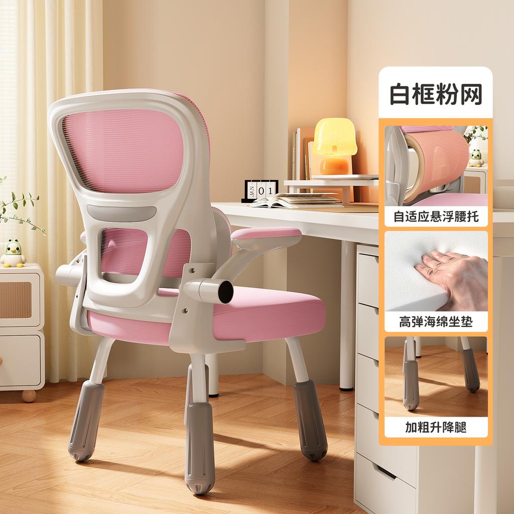Ergonomic Study Chair for Teens - Adjustable Student Desk Chair, Lumbar Support Computer Chair, Home Office Learning Seat