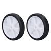 2Pcs Air Compressor Wheel Set 6in Plastic Rubber Air Compressor Caster for Replacement