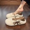 New Women's Autumn and Winter Fleece Warm Cotton Shoes, One-step Shoes