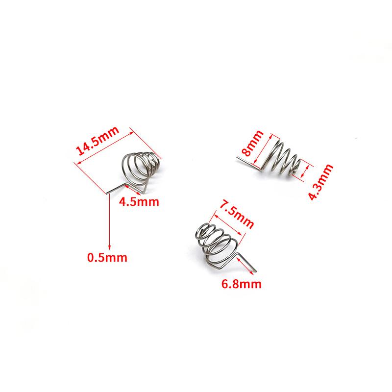 5 Stück/Set AAA AA Batterie Positiv Negativ Spiralfedern Kontaktplatte Nickeldrahtfeder für DIY Elektronisches Zubehör