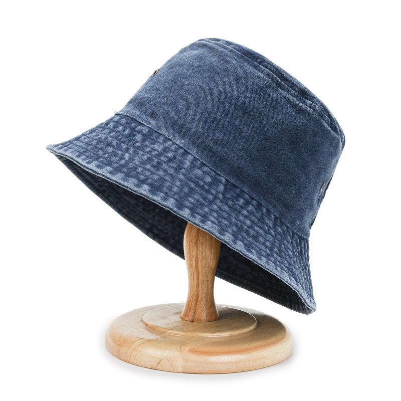 Women Fisherman's Hat Bucket Hat Unisex Bob Caps Washed Denim Bucket Hat Hip Hop Gorros Men Panama Windproof Bucket Hats Outdoor