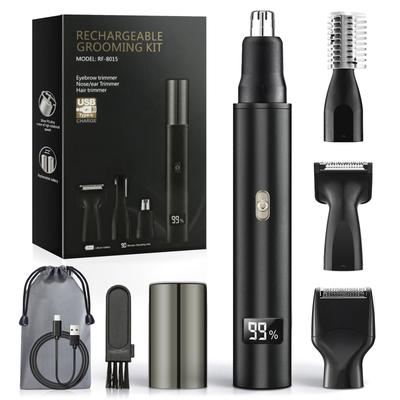 MuGaoDee Electric Nose Hair Trimmer Eyebrow Shaver IPX7 Battery Level Low For Ear and Face Etiquette Nose Hair Ear Hair Face Body Stylish Perfect Gift