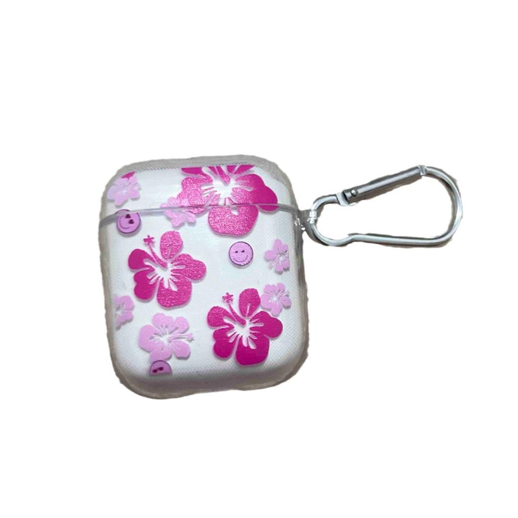 Plum pollen transparent shell is suitable for AirPods 1 /1 generation/pro/cartoon earphone cover third generation bluetooth earphone protection