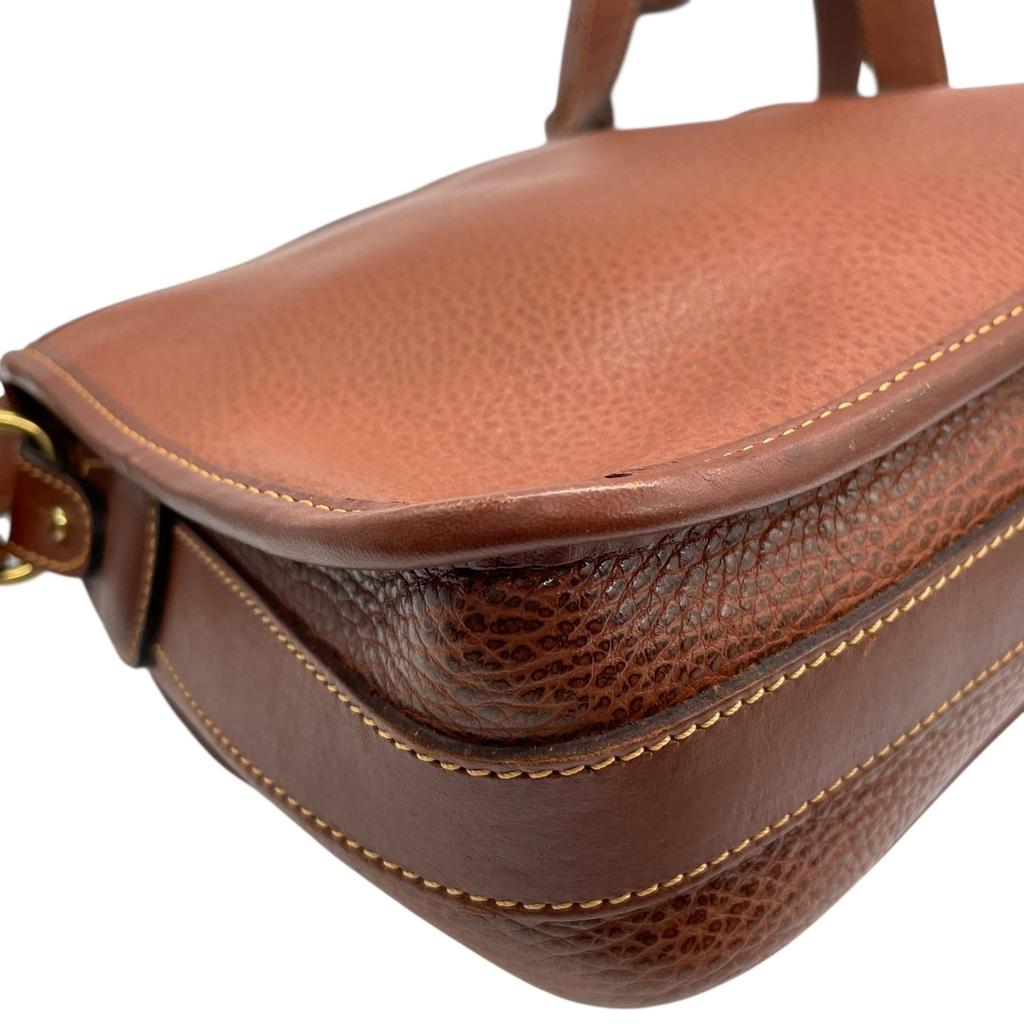 Used COACHShoulder Bag Brown leather unisex