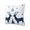 Chrismas Snowflake Letter Print Pillow Case Cushion Cover Polyester Graphic Pillow Cover Pillowcases Office Car Home Decorative