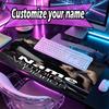 Custom Name Personalized horror theme Pattern Mousepad, Laptop PC Desk Mat, Decorative Desk Mat for Home Keyboard Pad Gift