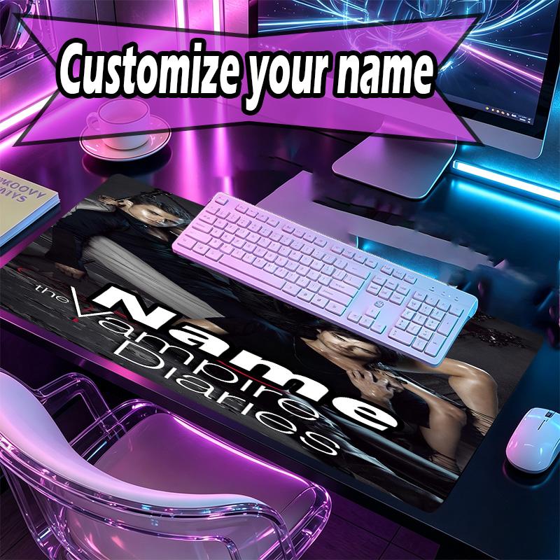 Custom Name Personalized horror theme Pattern Mousepad, Laptop PC Desk Mat, Decorative Desk Mat for Home Keyboard Pad Gift