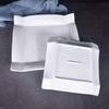 Pure White Ceramic Square Steak Plate - Irregular Design, Creative Western Flatware for Home and Hotel Dining.