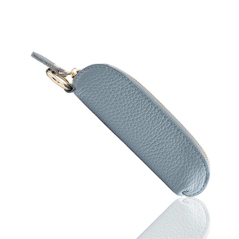 Handmade Japanese Style Leather Coin Pouch with Keychain Wallet for Women Mini Jewelry Money Key Earphone Organizer Bag Purse