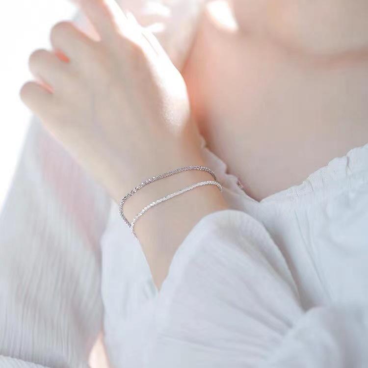 925 Sterling Silver Starry Sky Bracelet for Women - Summer Korean Mori Style, Simple & Trendy Hand Jewelry