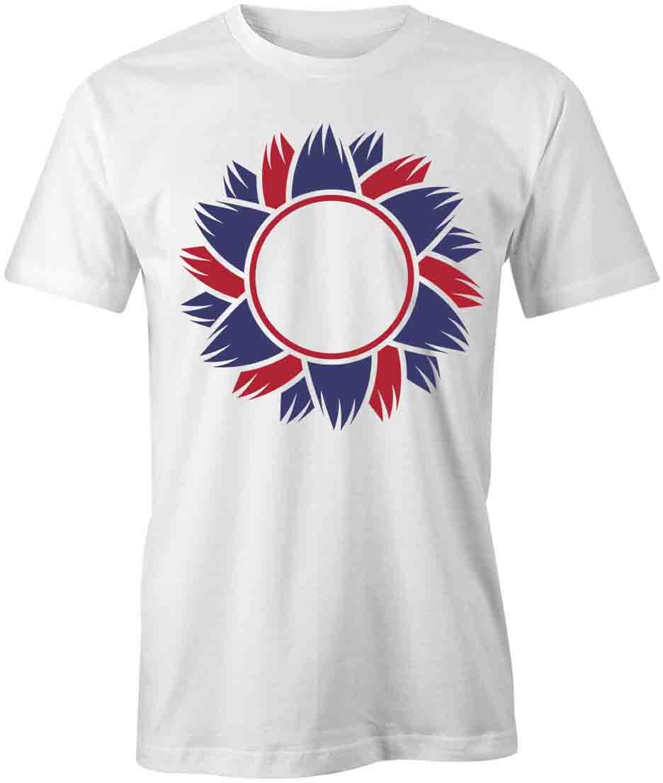 SUNFLOWER TShirt Tee Short-Sleeved Cotton USA PATRIOTIC CLOTHING S1WSA360 M