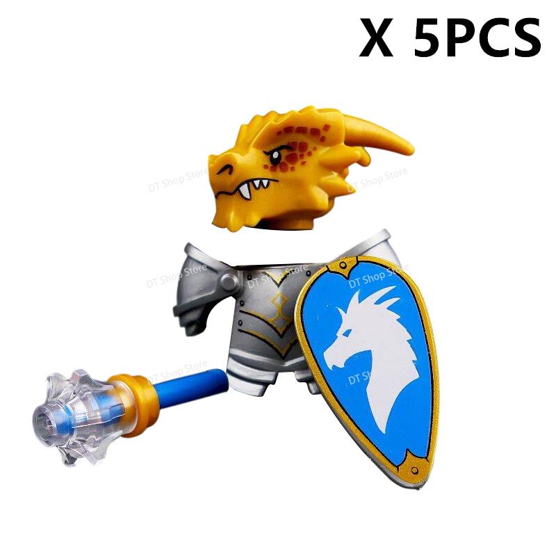 QQ04-7 Dragon Knights Heavy armor Bricks Assemble Building Blocks Action Figures accessories bricks Model Toys Christmas Gifts