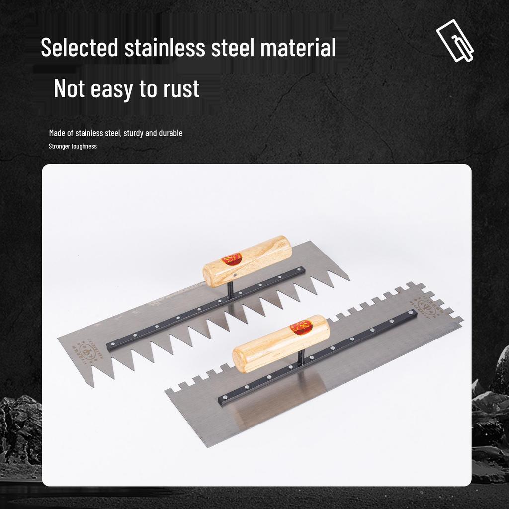 Zahnkelle für Verputzarbeiten und Fliesenlegen