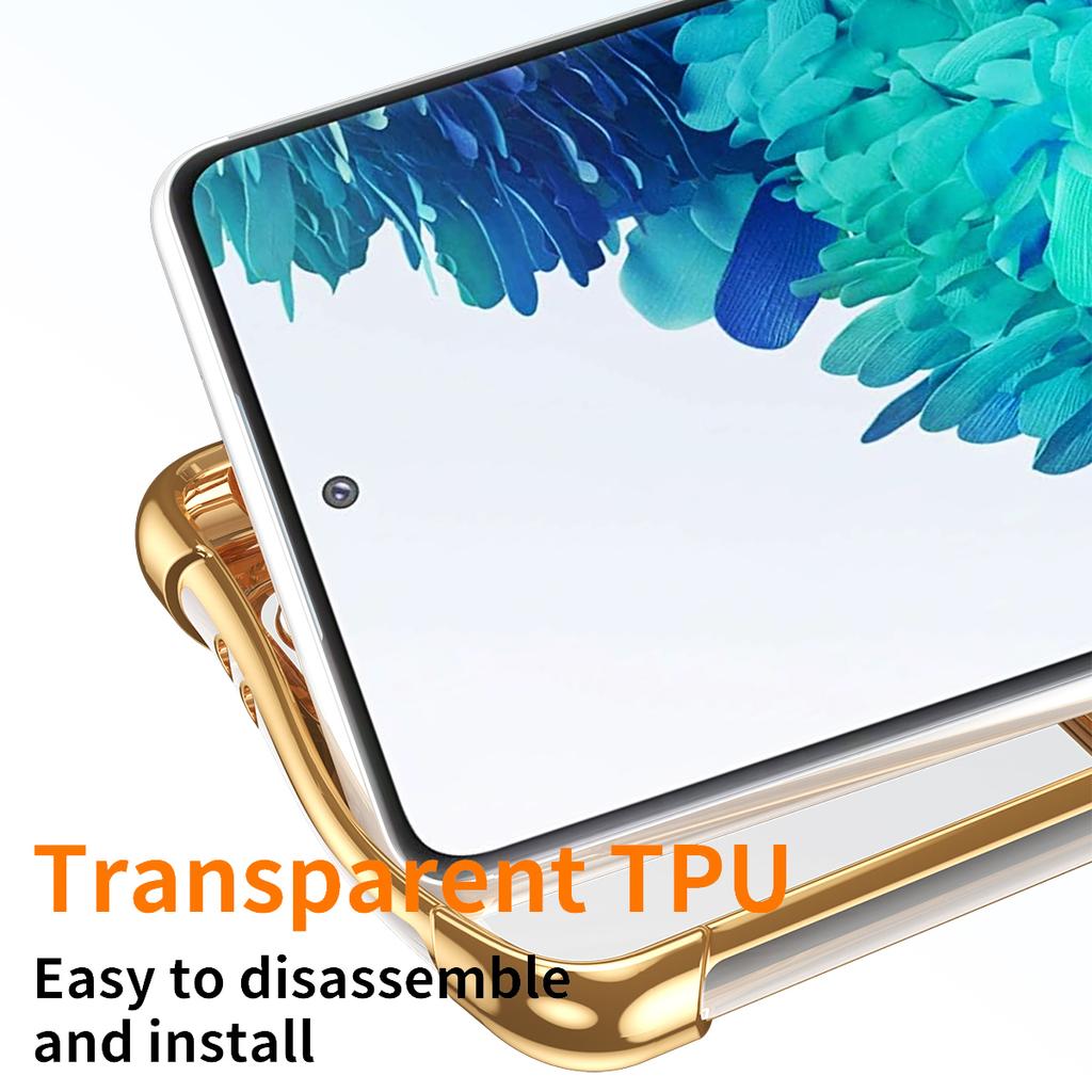 Clear TPU Soft Case for Samsung Galaxy A57 5G A37 A17 A55 A35 A15 A16 A56 A36 A 57 Phone Accessories Plating Cover Funda