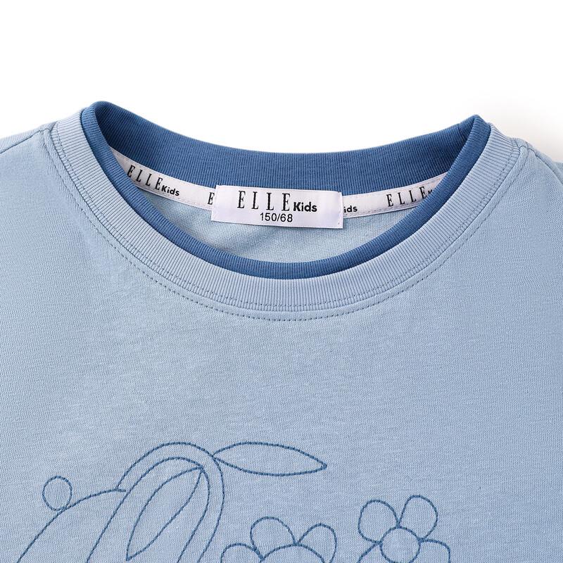ELLE KIDS Girls' Embroidered Short-Sleeve T-Shirt