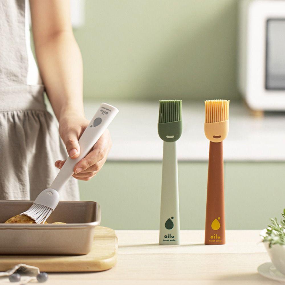 Food Grade Oil Brush Silicone Camping Accessories Durable Kitchen Cooking Tool