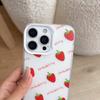 Strawberry iPhone Case: Compatible with Apple 16 Pro Max, iPhone 15, 14/13, and 17P, featuring a full-screen design.