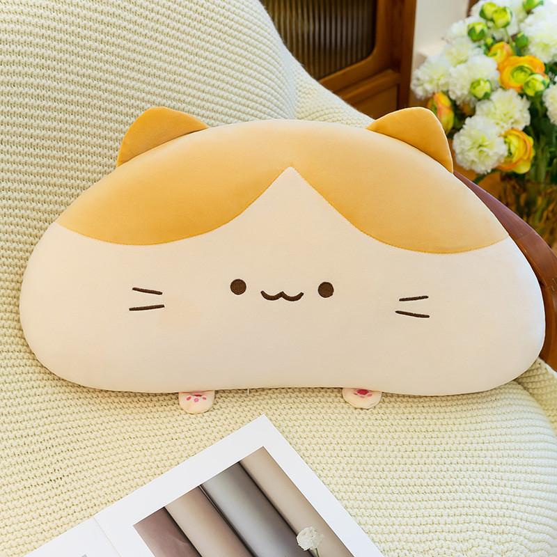 Threecolor Cat Plush Pillow With Soft Pp Cotton Filling For Girls And Boys