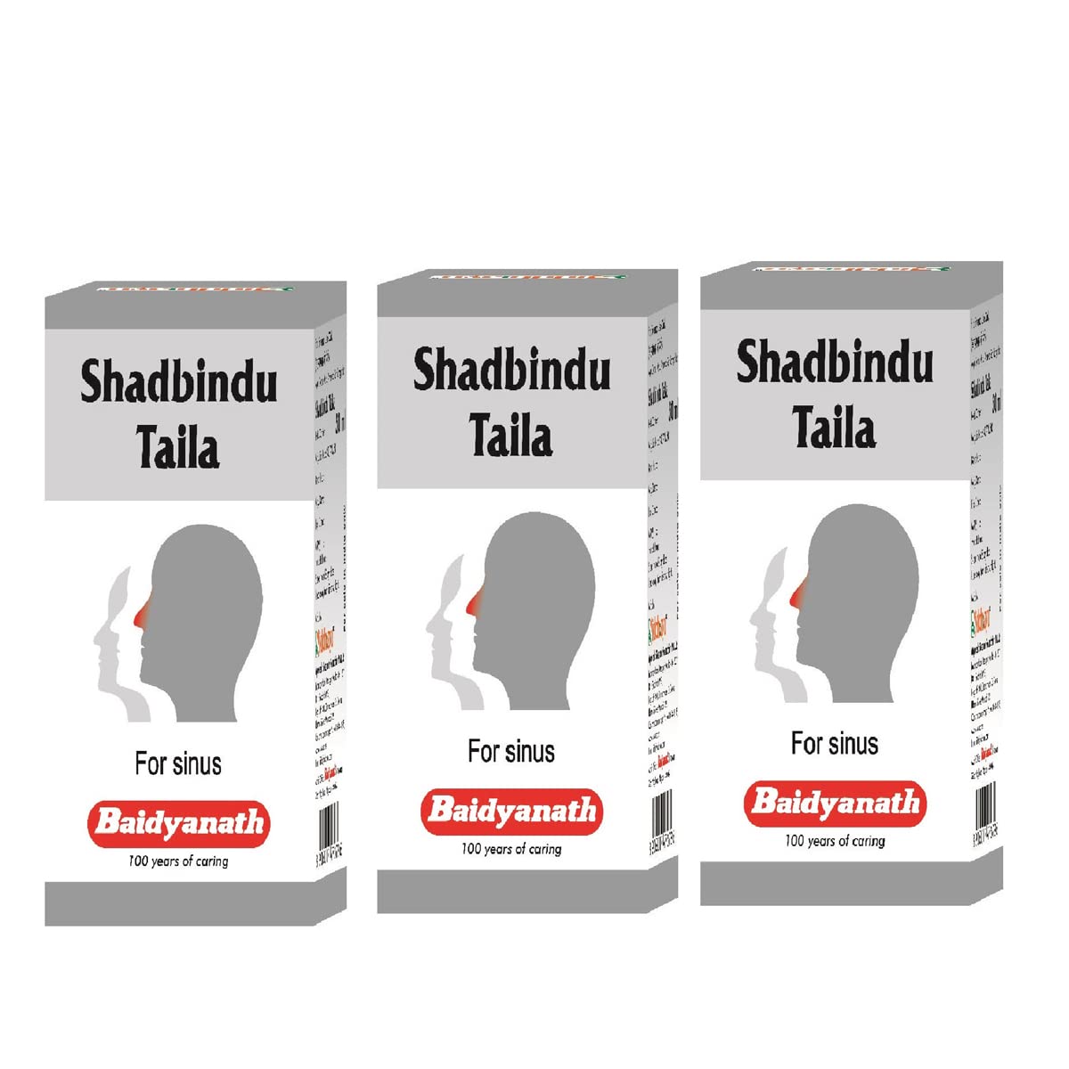 

Baidyanath Asli Ayurved Shadbindu Tel 50 ml Each Pack Of 3 Nasya Oil For Cold Headache And Sinus Relief