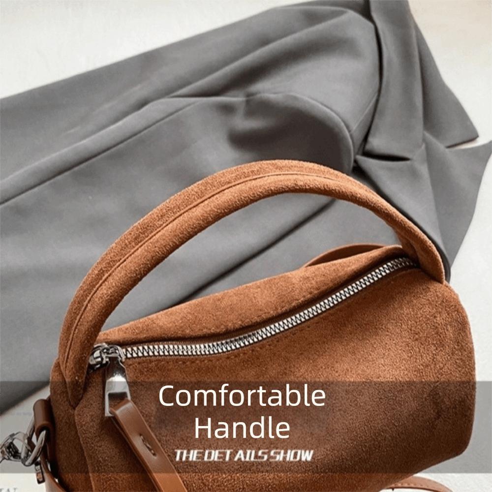Luxury Mini Size Shoulder Bag Frosted Surface Matte Suede Crossbody Bag PU Leather Women's Handbag Daily Use
