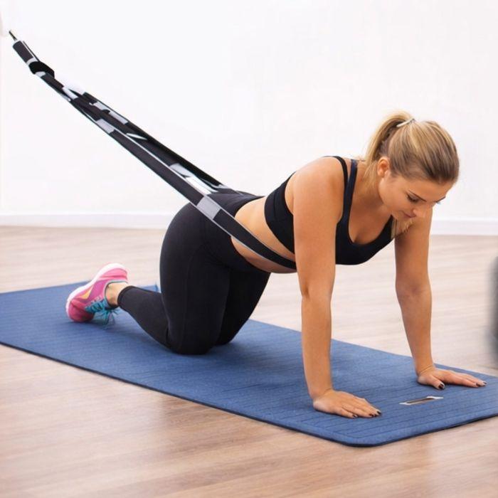 Bande Élastique de Musculation - XAEQUO - 15 kg - Polycoton &amp; Latex - 80 x 3,8 cm - Fitness