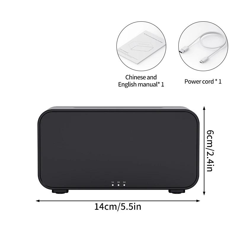 

Увлажнитель воздуха со светодиодной подсветкой, зарядка через USB, эфирное масло для дома, офиса, имитация пламени, ароматерапия, ароматический увлажнитель black