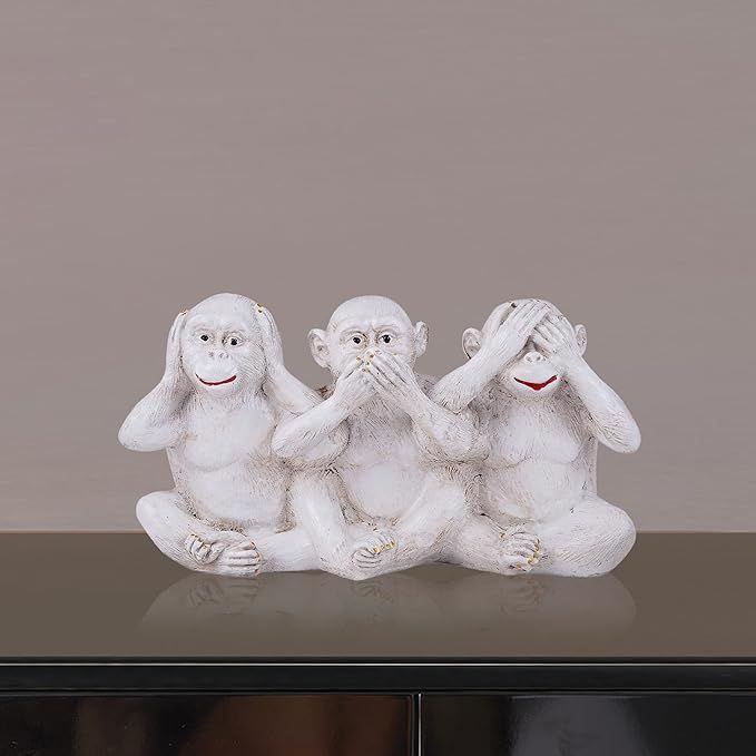 

Статуэтка обезьяны для украшения дома, выставочный экспонат, предмет декора для офисного стола, подарки для дома, декоративный выставочный экспонат (Набор из 3 шт.)