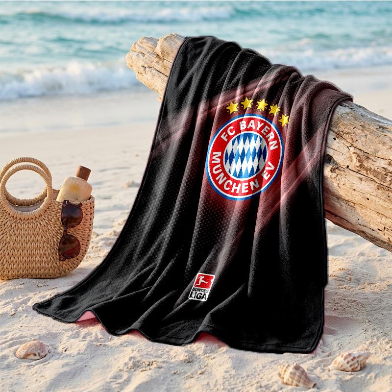 Asciugamano da Spiaggia in Microfibra con Stampa Bayern Monaco Asciugatura Rapida Assorbente Grande Asciugamano per Spiaggia Nuoto Viaggio