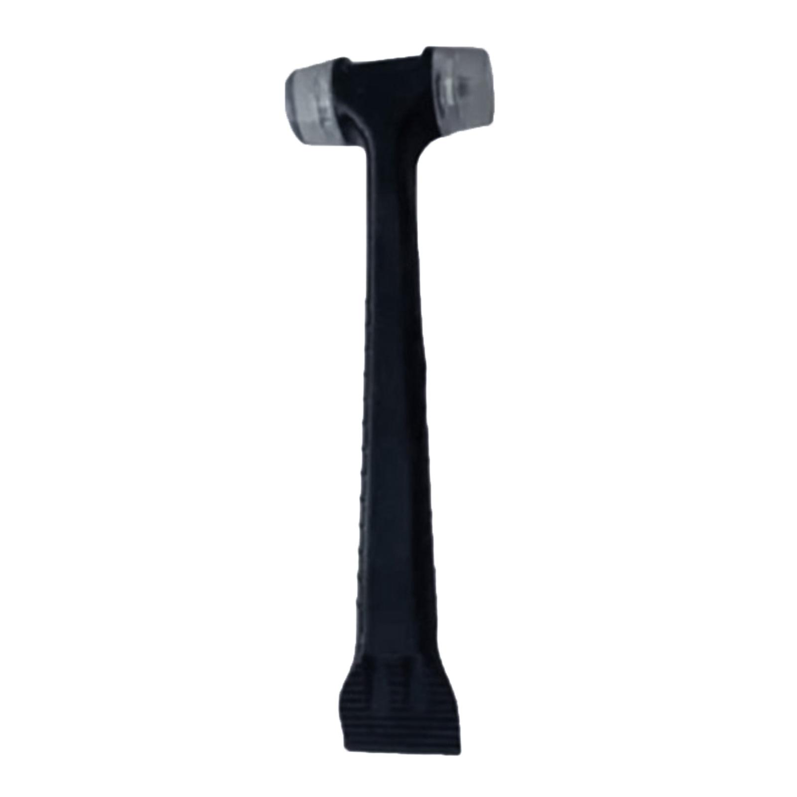 

2 в 1 резиновый молоток для напольной плитки, установки дверей и окон, пластиковая лопата, резиновый молоток для швов с эргономичной рукояткой чёрный