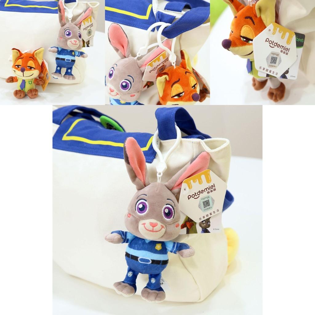 Zootopia Plush Keychain With Nick And Judy For Bag And Gift