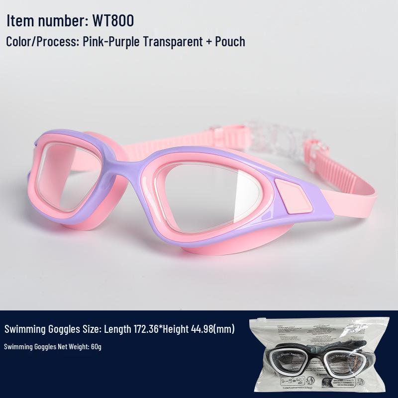Adult Anti-Fog Prescription Myopia Swimming Goggles Set - High-Definition & Waterproof