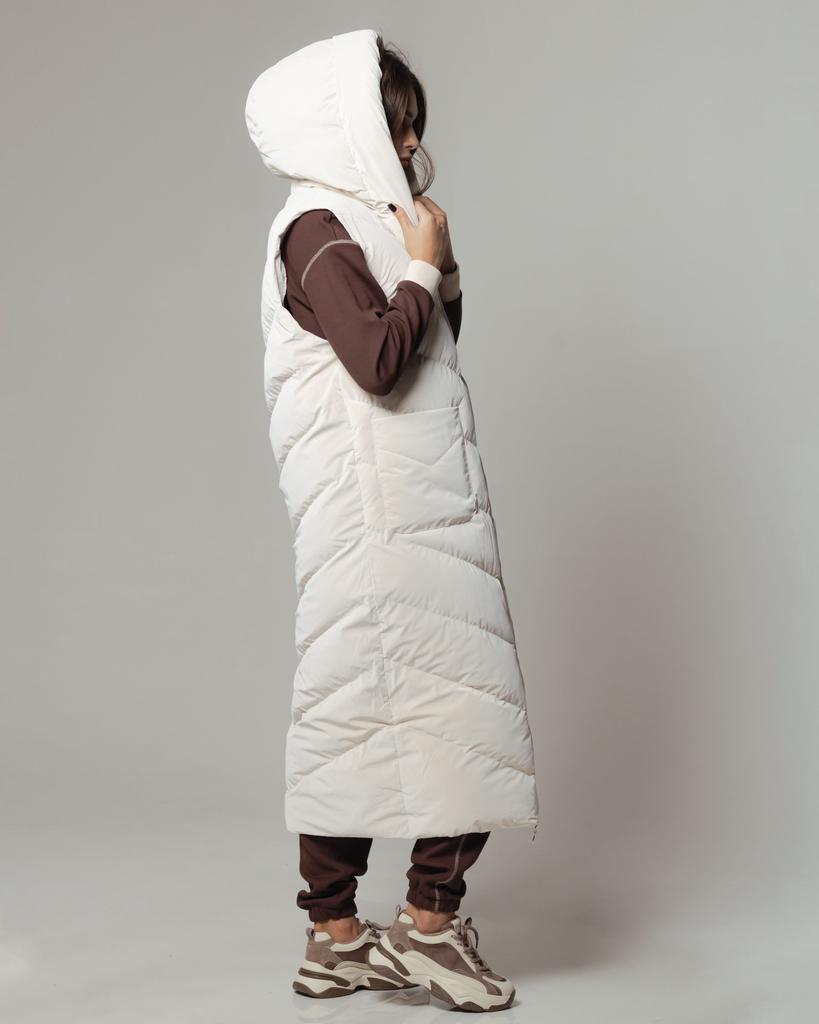 Suit with Long Vest Of White 8304 36 Brown Plus Sizes (vest, Jacket, Trousers)
