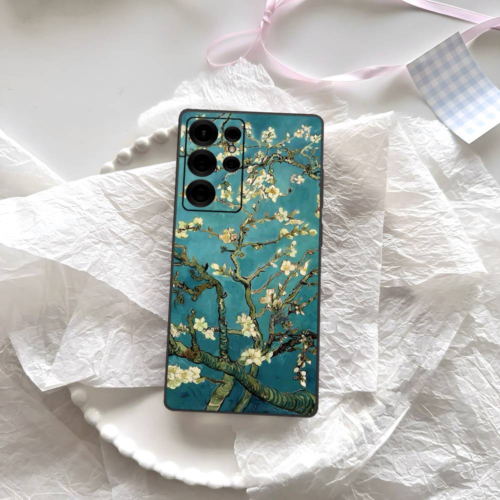 Van Gogh Oil Painting Phone Case For Samsung S 24 Fe 25 Ultra Plus 20 Lite 21 30 22 23 24 22 Ultra 5G Fundas