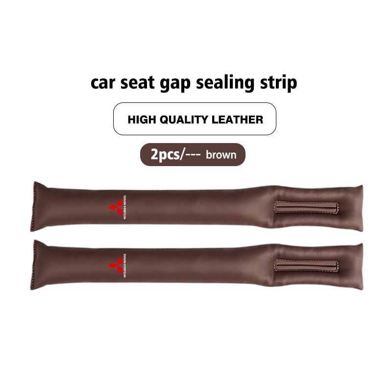 For Mitsubishi Car Seat Gap Filler Soft Leather Leak Pads Plug Leak Proof Strip Auto Accessories Outlander Lancer Eclipse Mirage