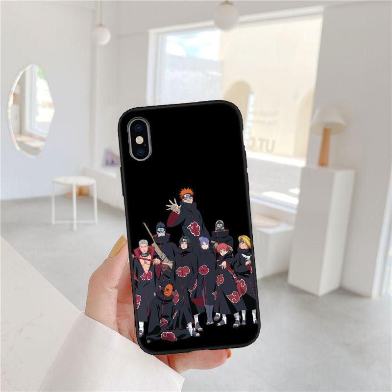 LO10 Anime Naruto Akatsuki Soft Shell Phone Case for Xiaomi Poco C40 C50 C51 C55 C65 C71 C75 F3 F5 F6 F7 M2 M3 Pro Ultra