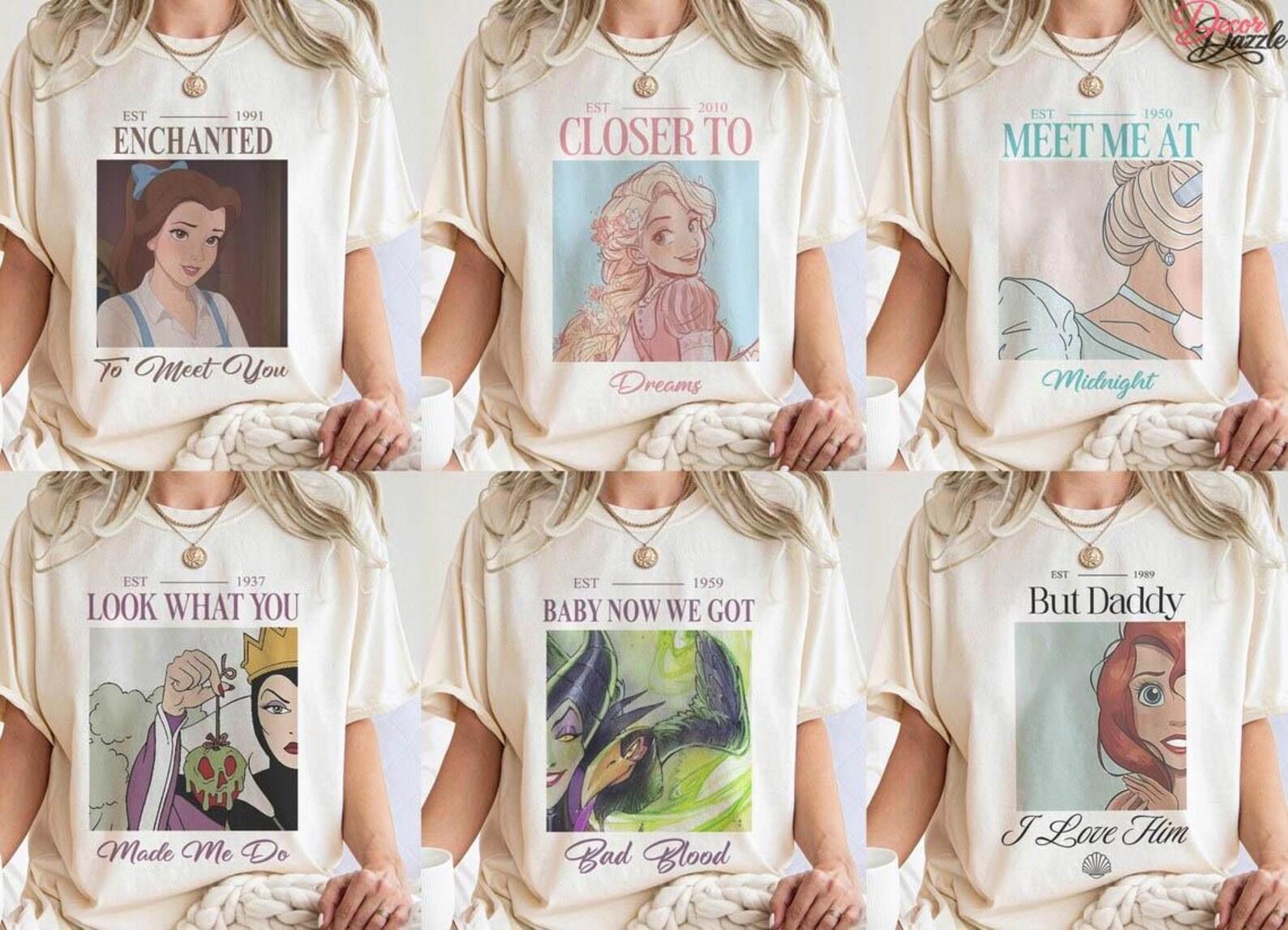 Vintage Disney Princess Shirts, Meet Me At Midnight Cinderella Shirt, But Daddy I Love Him Shirt, Walt Disney World Shirt, Magical Parks Tee S