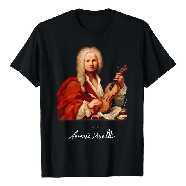 Antonio Vivaldi - Camiseta Composer Signature Classical Musi S
