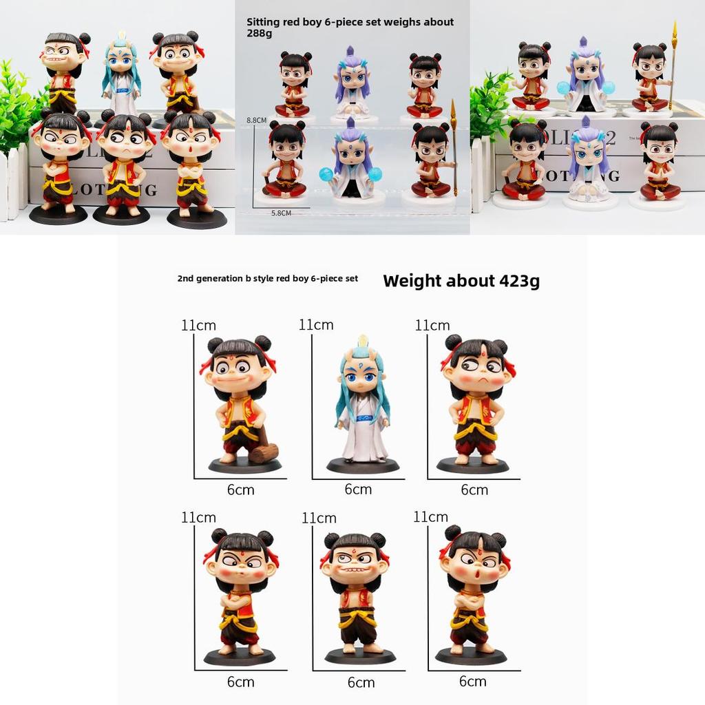 Nezha Series Pvc Blind Box Figures With Assembly For Collectors Display And Kids Room