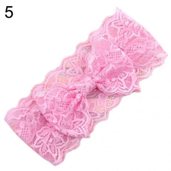 Kids Baby Girl Toddler Lace Bowknot Headband Hair Band Headwear Accessories