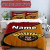 3pcs Duvet Cover Set (1*Duvet Cover + 2*Pillowcase, Without Core), Custom Name North Sydney Bears Pattern Bedding Set, Home Bedroom Decor Gift