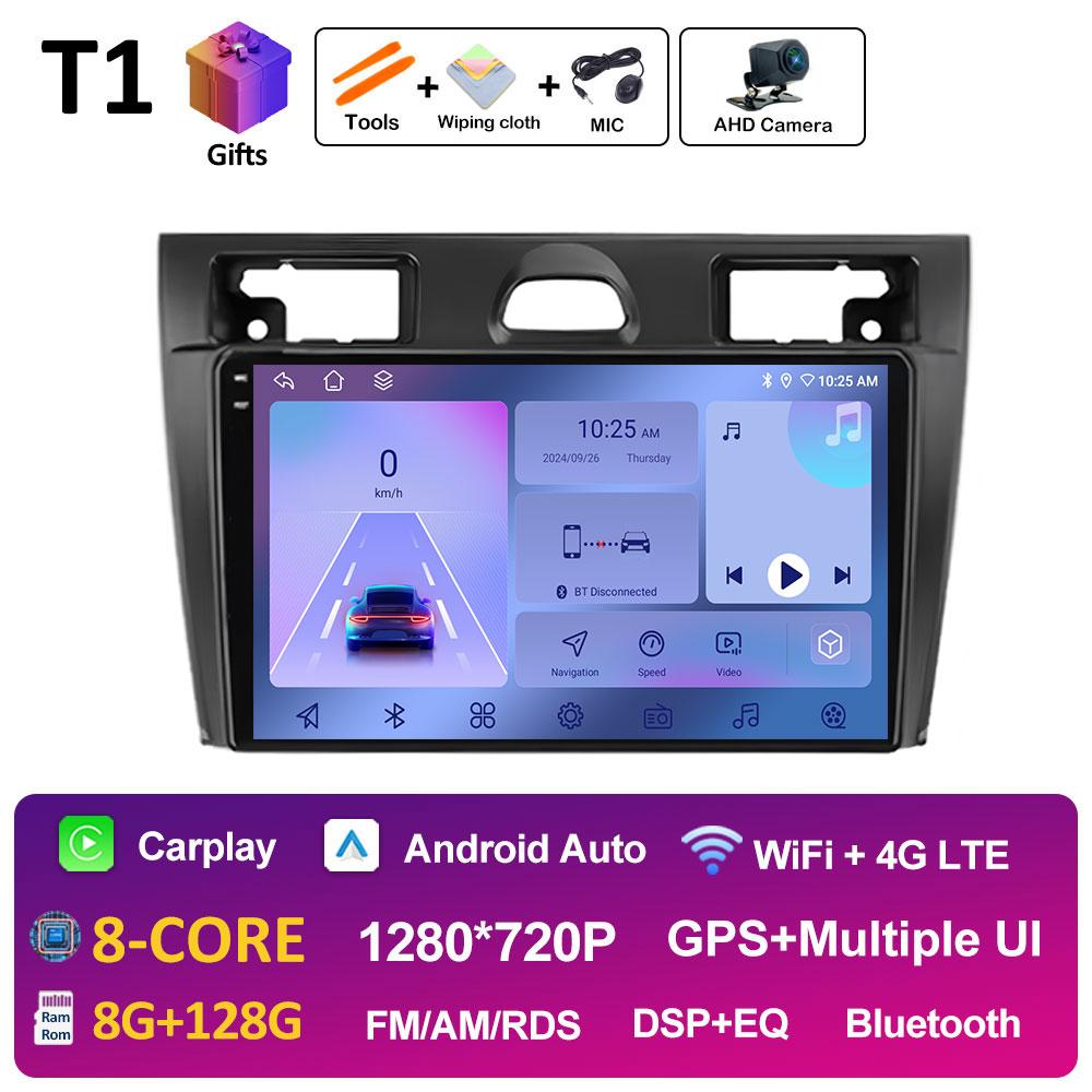 Intelligent System DSP Stereo For Ford Fiesta Mk VI 5 Mk5 2002 2003 2004 2005 - 2008 Cooling fan Wireless Carplay Autoradio WIFI