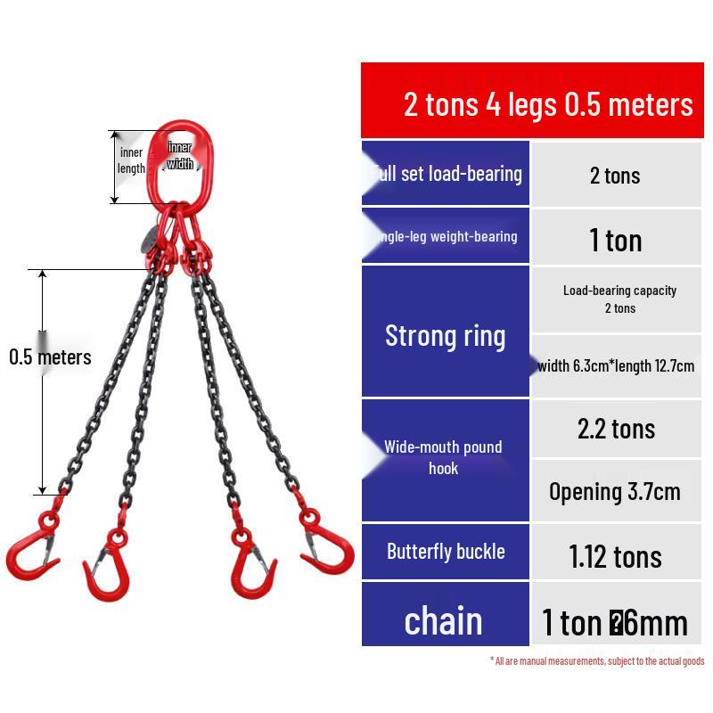 Crane Hook with Chain Sling & Ring for Rigging and Lifting