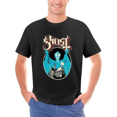 Corlrjxpd Ghost Meliora Men's Short Sleeve T-Shirt Crewneck Tee Shirts Casual Tops for Workout Athletic Tops(12)