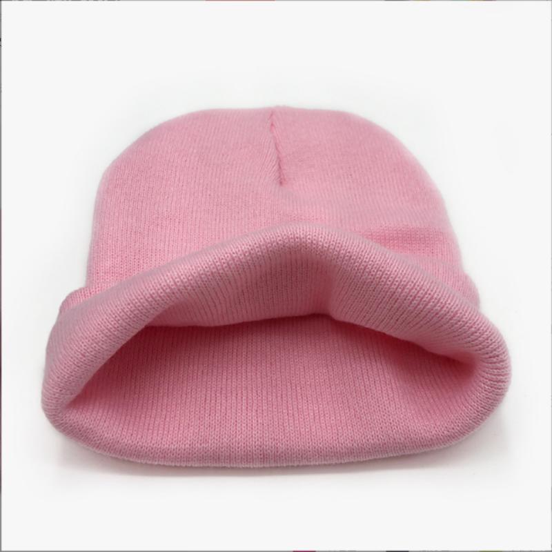 Fashion Men's And Women's Autumn Winter Cute Hat Girls Autumn College Style Warm Solid Color Embroidered Knitted Casual Cap