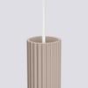 Carbon 3P taupe pendant lamp