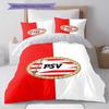 PSV Eindhoven Pattern Bedding,Quilt Set Quilt Cover Pillowcase Home Birthday Gift(1 * Duvet Cover + 2 * Pillowcase, Without Core)