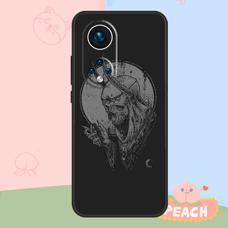 Satanic Scary Skull Case For Honor Magic 8 6 7 Pro Honor 400 200 70 90 Lite X8b X8c X9a X9b X9c X9d Win RT Cover