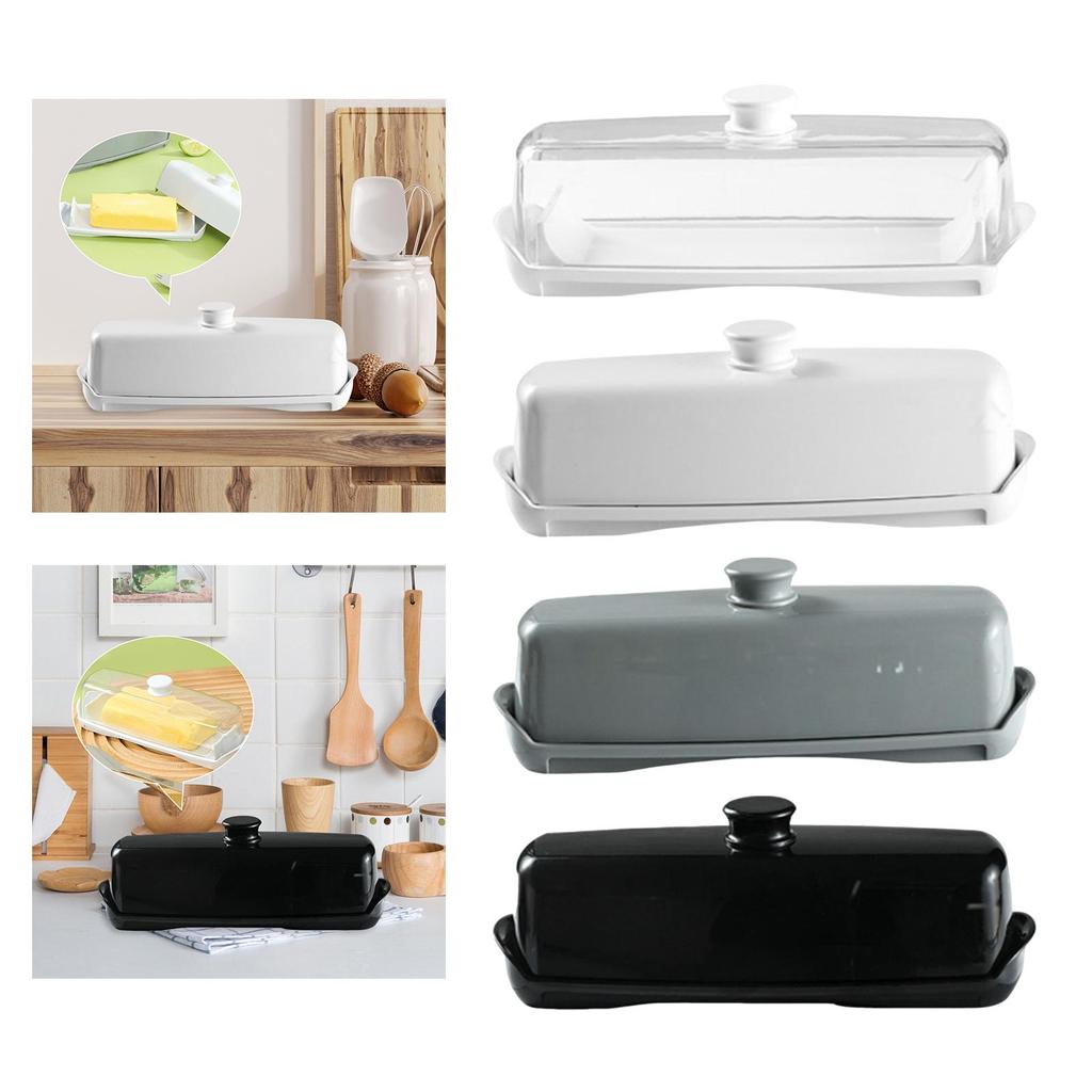 Household Butter Dish with Lid Kitchen Organization Butter Keeper Container for Baking Countertop Restaurant Cake Shop Fridge