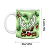Christmas Character Cups Ceramic Holiday Coffee Mugs 3D Christmas Mugs Christmas Mugs Santa Cups For Hot Coffee Cold Tea Friends